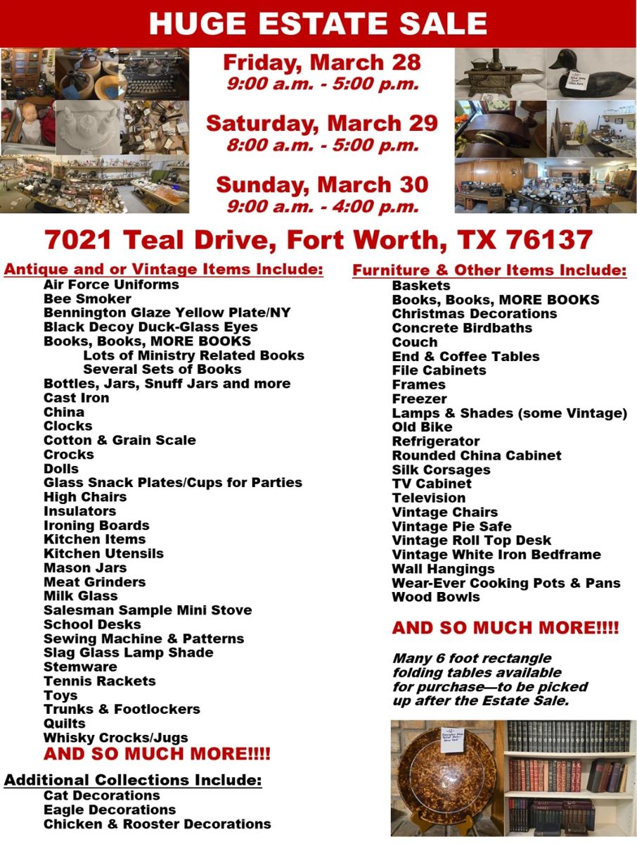 Estate Sale Flyer