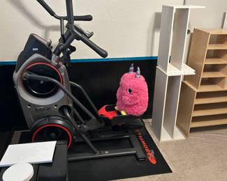 Fuzzy the Monster Checking out the equipment