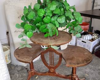 3 tier antique display stand