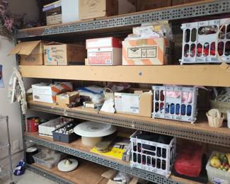 Fabric, stencils, crafting, art supplies