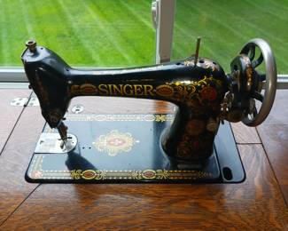 Antique Singer red eye sewing treadle machine