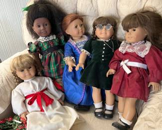1990s Pleasant Company AG dolls Addy, Samantha, Kirsten, Felicity, Molly