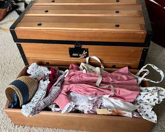 Pleasant Company American Girl Addy Walker’s trunk - like new! Plus loads of Pleasant company clothes