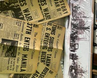 Newspapers from various times in history and articles of mention ; often monumental in understanding the times that these historical things occurred.