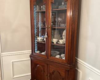 Vintage Hickory Chair corner china/display cabinet