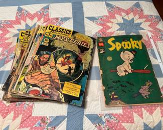 Assortment of vintage Classics Illustrated comics