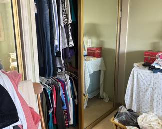 Closet full of clothing- many new with tags still on 