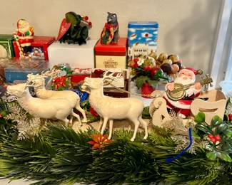 Santa and his reindeer