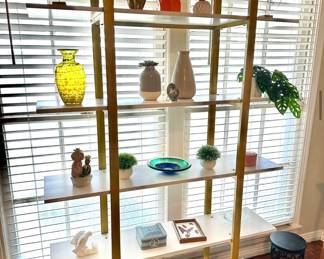 Modernist display shelving unit