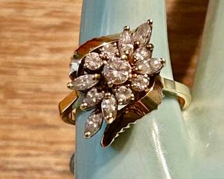 Diamond cocktail ring