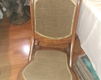 antique fold up rocking chair