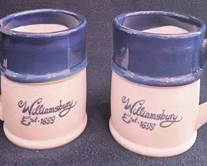191 - 2 Williamsburg Coffee Mugs
