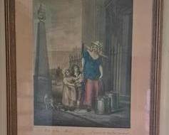 120 - Milk Below Maids Engraving 22 x 17
