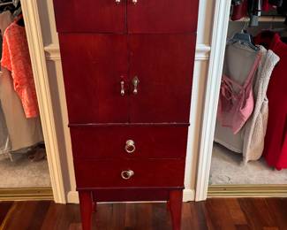 Free standing jewelry box. 