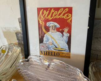 Great Italian Chef framed print, corn on the cob dishes