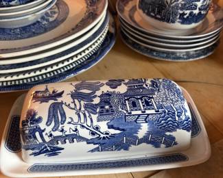 Churchhill Butter Dish “Willow”