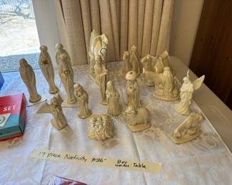 Porcelain Nativity Set