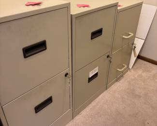 Multiple file cabinets