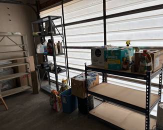 Metal shelving