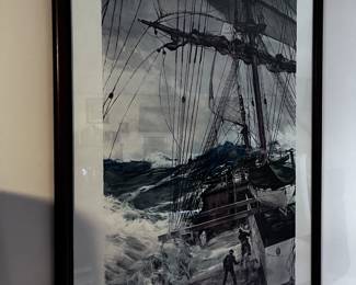 “The Rising Wind” Montague Dawson 