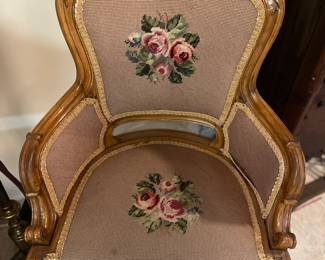 Needle Point Arm Chair 