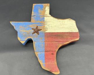 Rustic Reclaimed Wood Texas Wall Decor