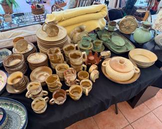 Frankoma Wagon Wheel & Prairie Pottery Dishes