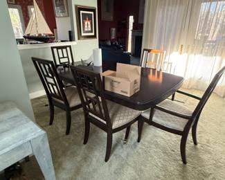 dining table and chairs