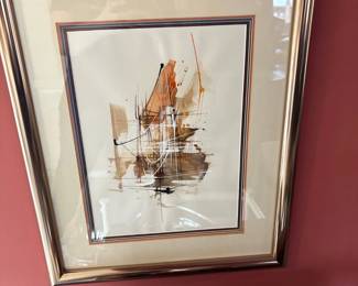 Abstract Watercolor Painting by Leonardo Nierman