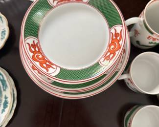 Fitz & Floyd Dragon Crest Green Collection - 1975-77