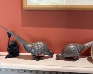 silver plated Pheasants