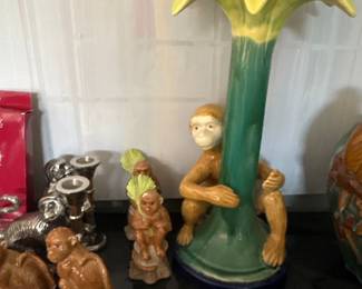 Monkey Tree Candle Holder
