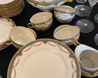 Limoges dinner plates china serving
