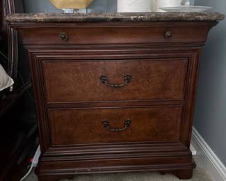 Thomasville nightstands matching with marble top