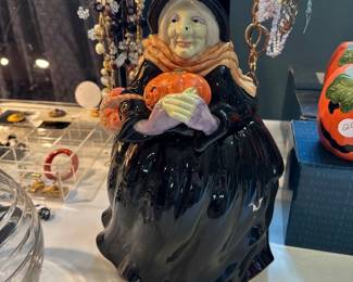 Fitz & Floyd Halloween Witch cookie jar