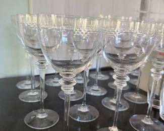 Royal Copenhagen Aida Line "Soiree" crystal wine glasses