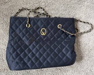 St. John Quilted Chain Strap Tote