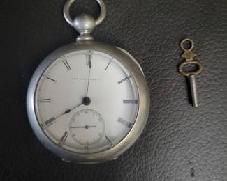 New york watch company, Springfield, mass. Chester Woolworth 1874 Open face pocket watch. 