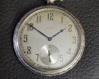 Elgin Open Face  Pocket Watch.