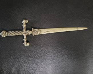 SWORD Antique LETTER Opener ITALY Military.