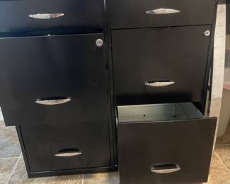 Metal file cabinets 