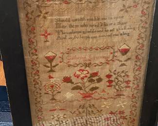 Antique Framed Sampler