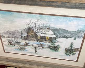 Cabin Themed Framed Print
