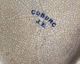 Antique J.E. Coburg Transferware Pitcher