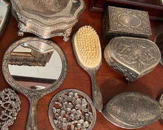 Assorted Jewelry Boxes and Vanity Items