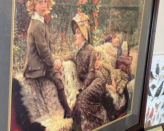 Tissot "The Garden Bench" Print