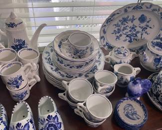 Assorted Blue Danube China