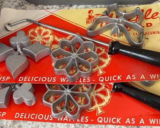 Vintage Waffle Molds in Original Packaging