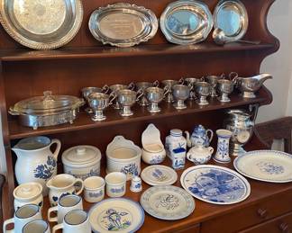 Silverplated Items, Stoneware and China