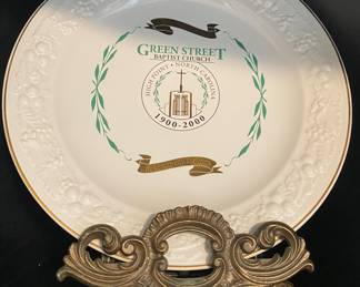 Green Street Baptist Church Commemorative Plate